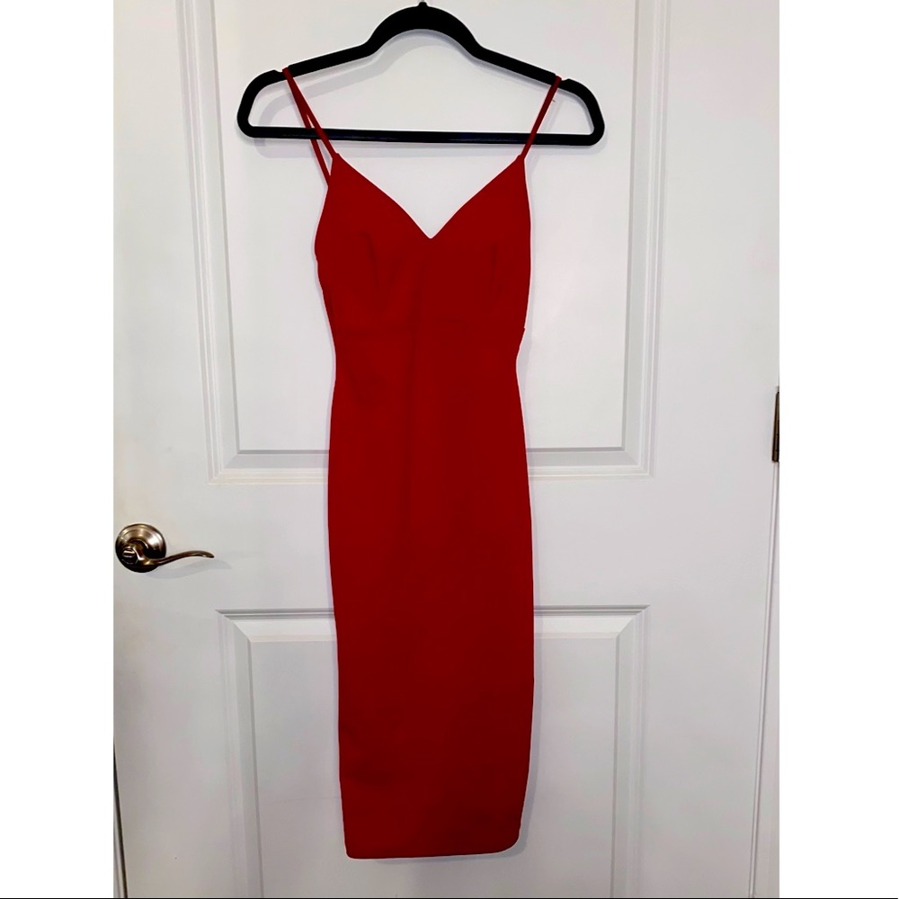 Windsor Red BodyCon Strappy Midi Dress❤️🔥